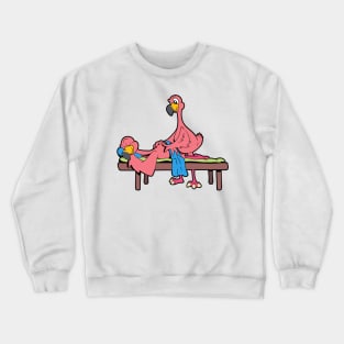 Flamingo massages - Physiotherapy Crewneck Sweatshirt